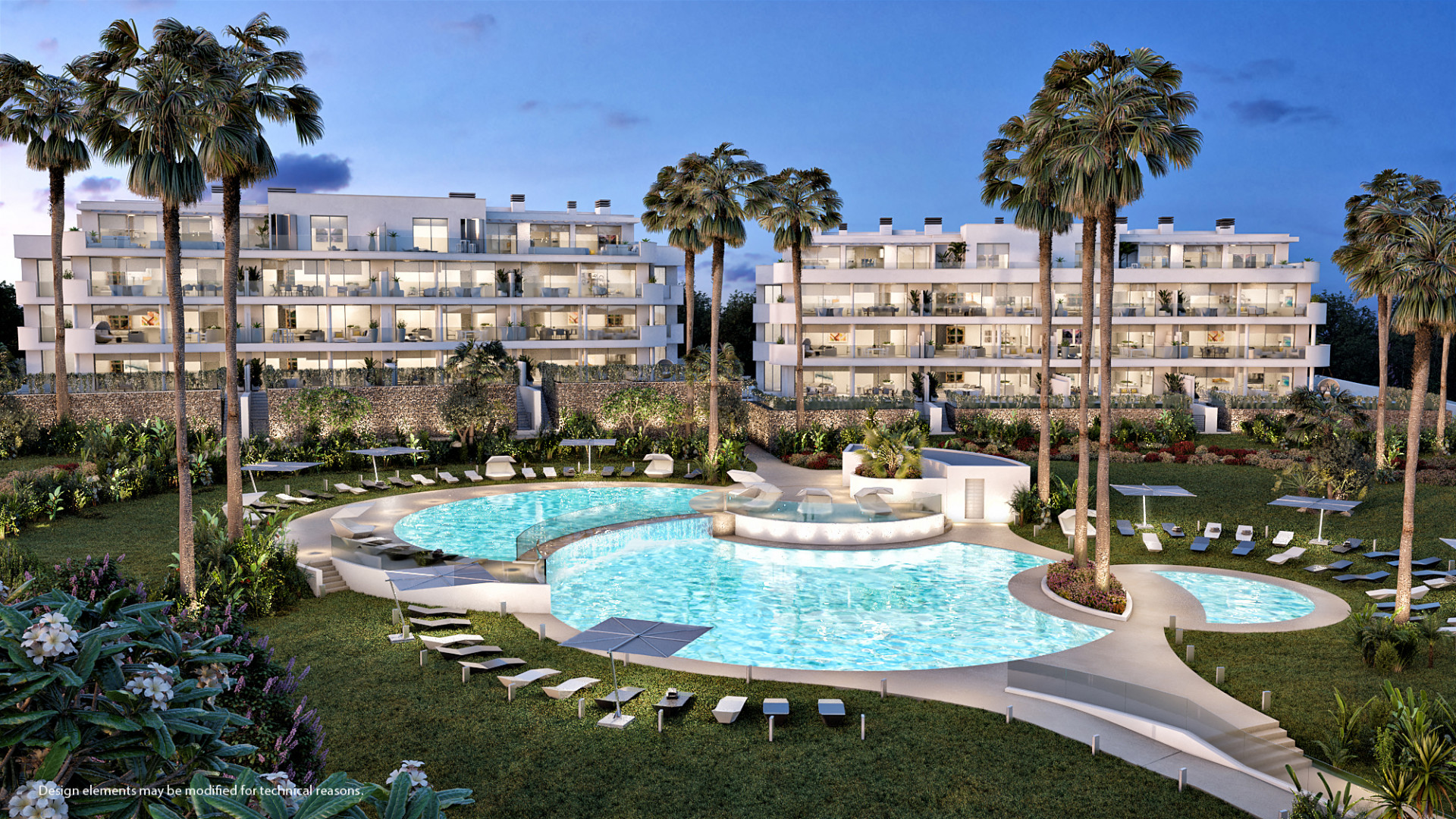 Prachtig ontworpen eigentijdse appartementen met uitzicht over de kust van Fuengirola.PL73