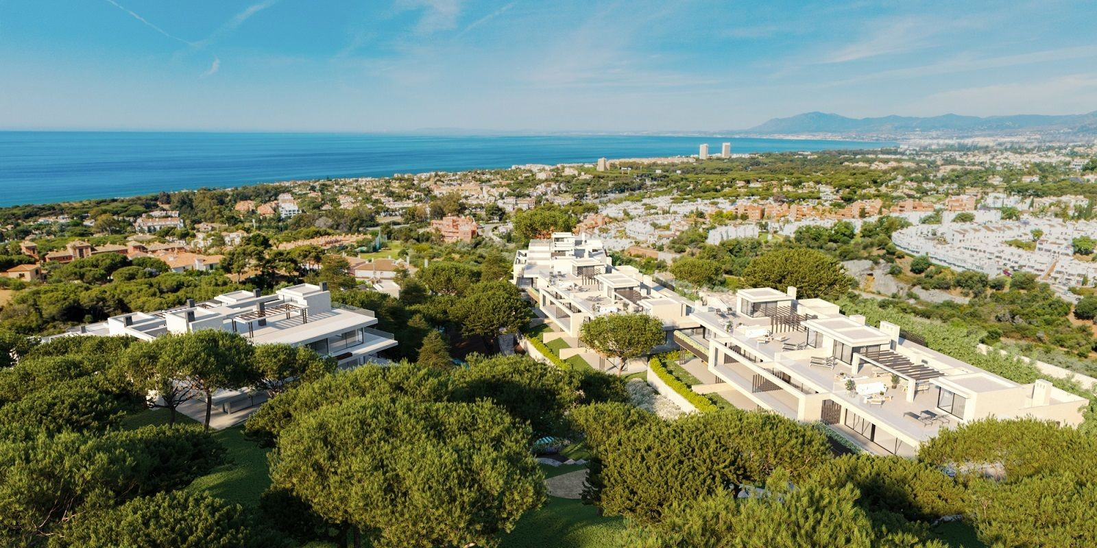 Appartementen met spectaculair uitzicht langs de kustlijn van Marbella.PL137
