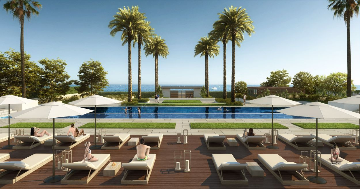 New development directly at the beaches of Estepona