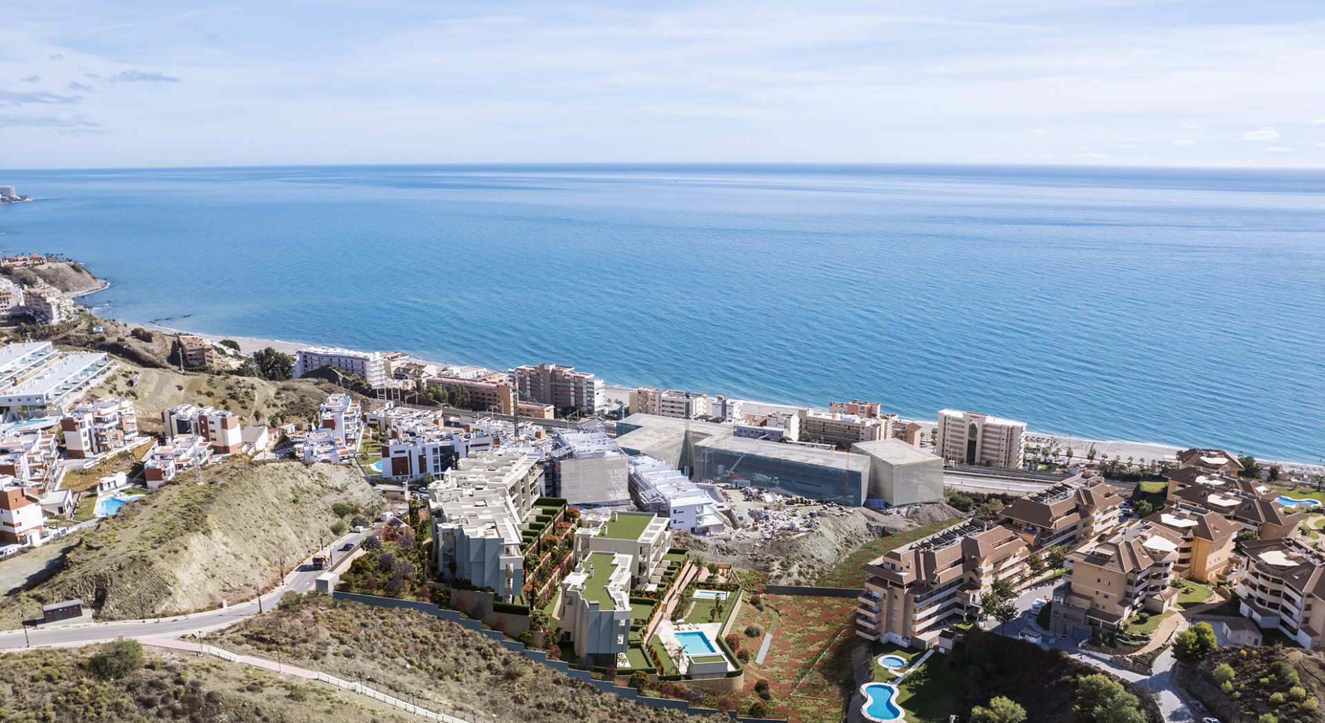 Nieuw project van 60 luxueuze appartementen vlakbij het strand en met uitzicht op zee. Pl226