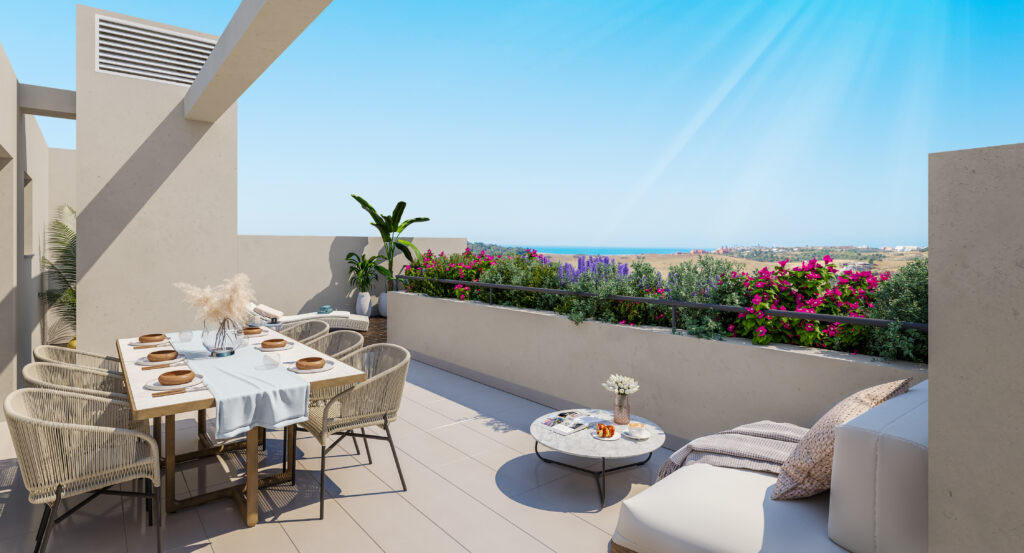 Moderne 1, 2 en 3 slaapkamer appartementen in Estepona nabij prachtige golfbanen en het strand. 227