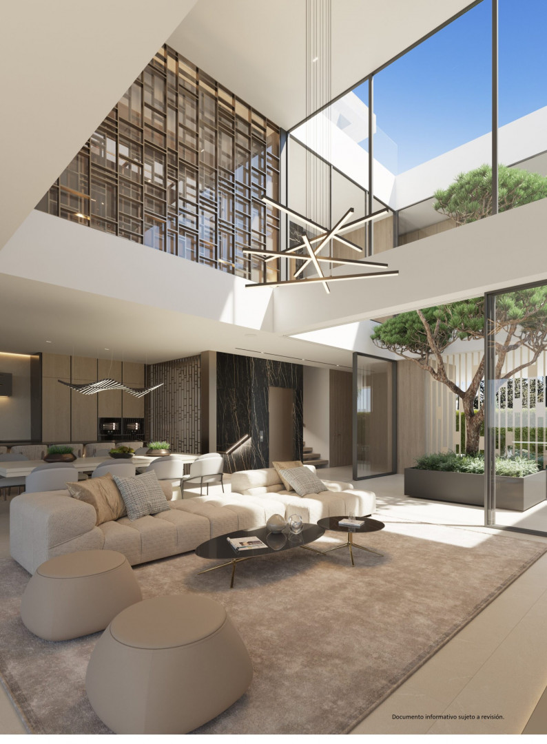 Nieuwbouw project bestaande uit 6 geschakelde villa's in Atalaya de Rio Verde, Golden Mile Marbella.PL229