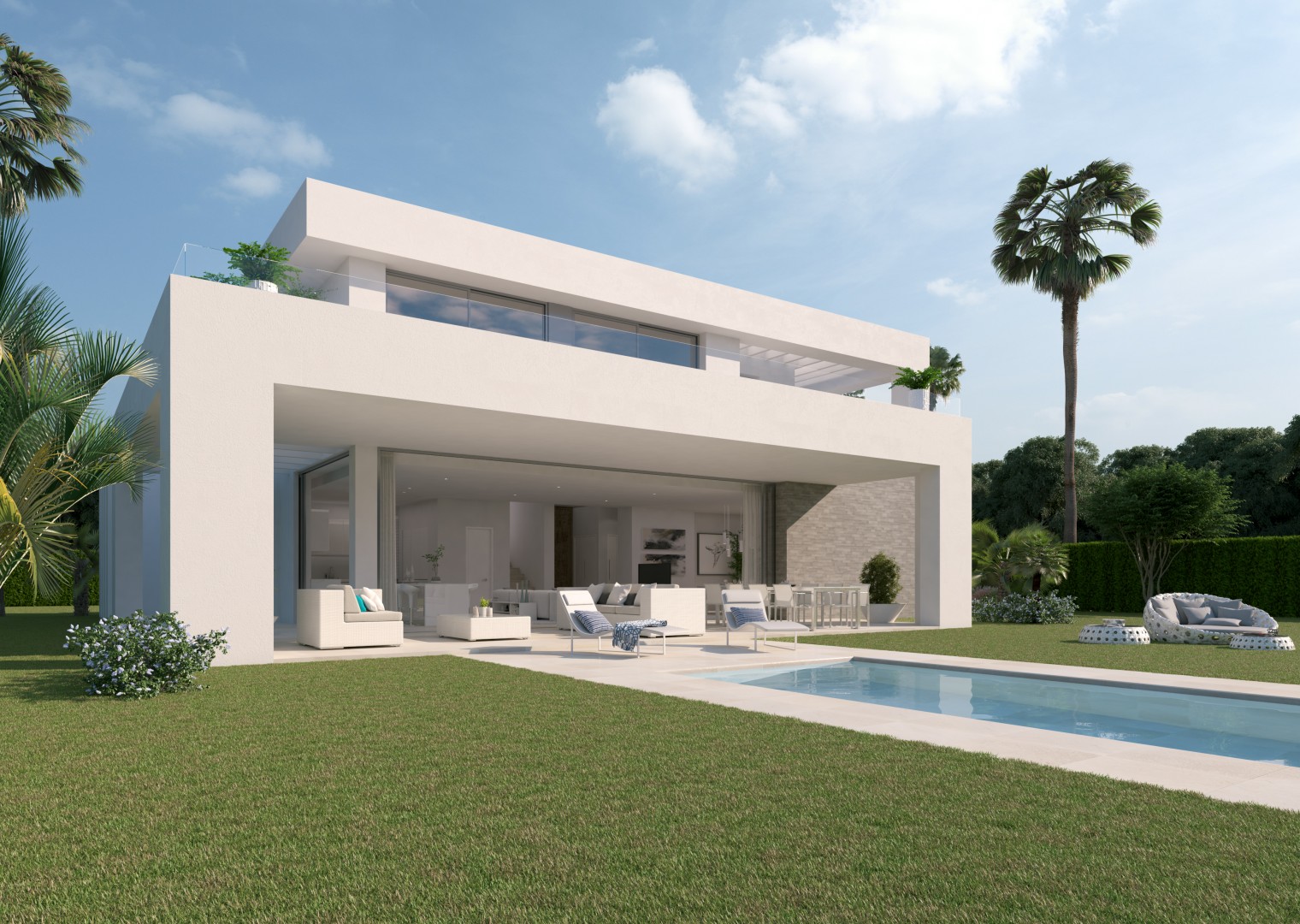 Nieuwbouw project met slechts 34 stijlvolle en sfeervol gelegen villa's in La Cala de Mijas.PL48