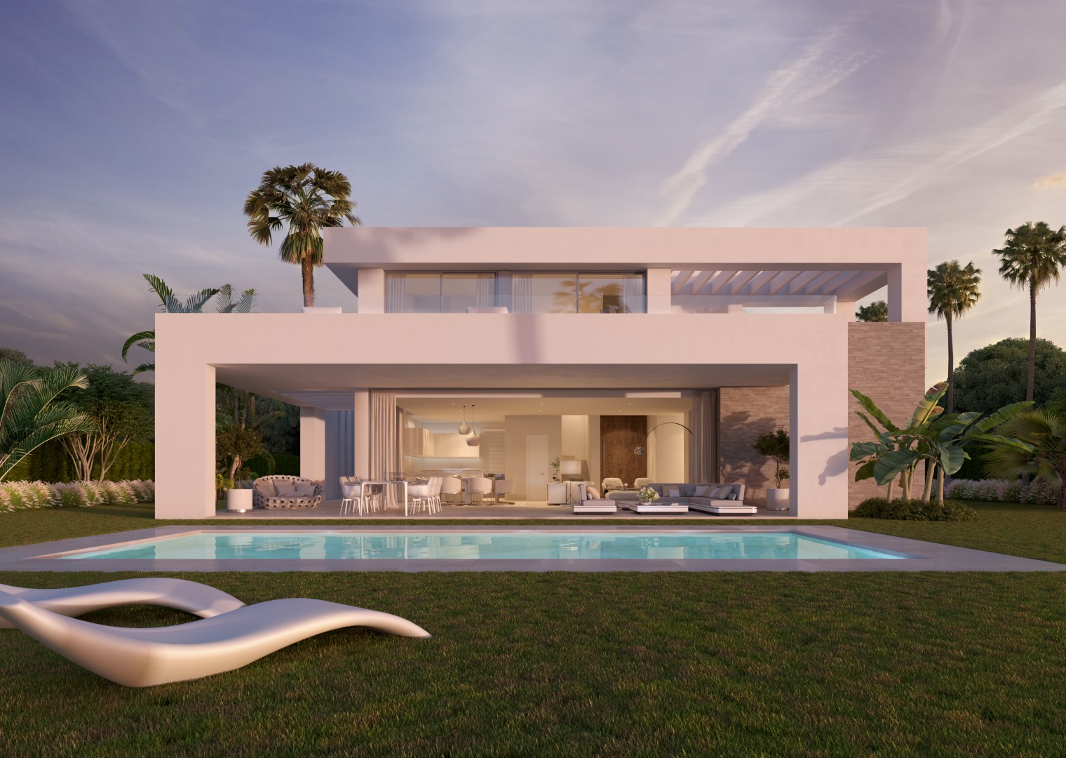 Nieuwbouw project met slechts 34 stijlvolle en sfeervol gelegen villa's in La Cala de Mijas.PL48