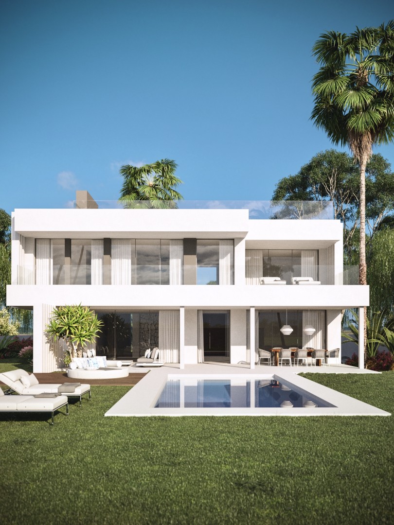 Nieuwe moderne villa's bij Cancelada Estepona.PL87